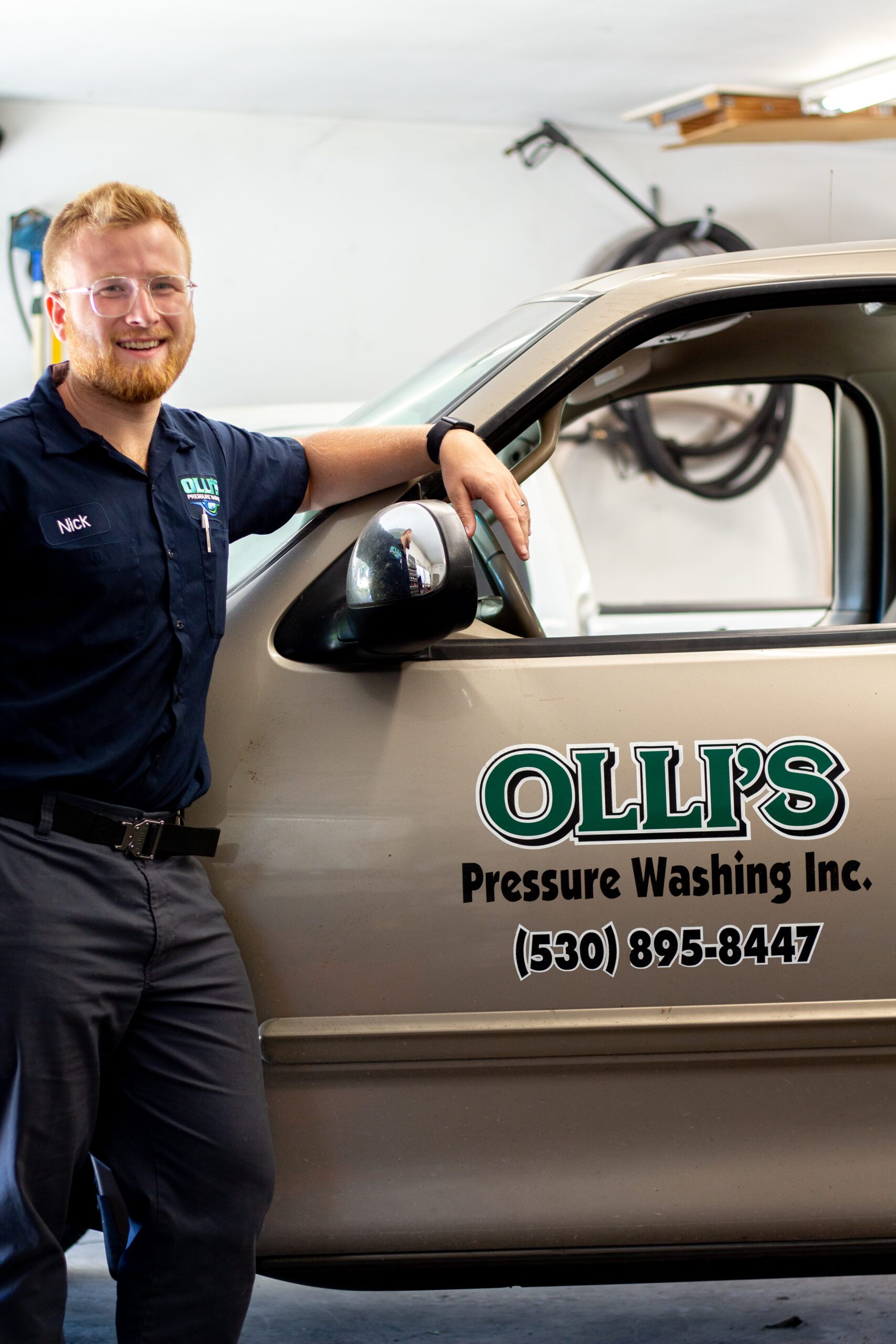 Nick the owner of ollis pressure washing in chico ca